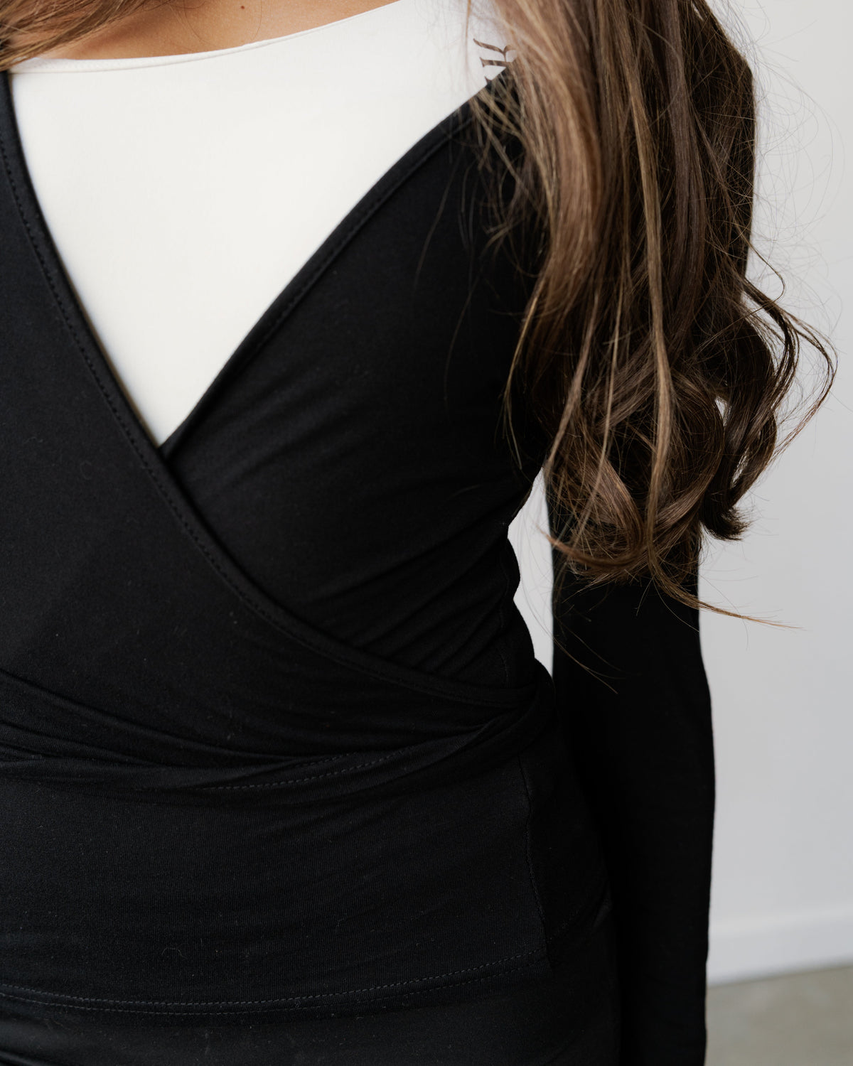 Adagio Cotton-Blend Wrap Top